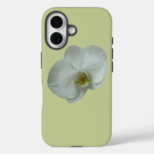 Elegant White Orchid Flower Botanical iPhone 16 Case