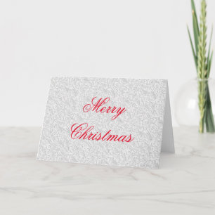 Elegant white pattern card