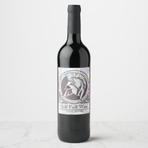 Elegant White Personalised Family Wine Bottle  Label