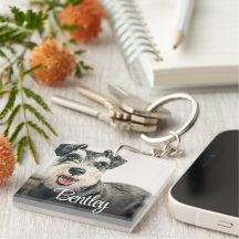 Elegant White Pet Portrait Personalised Name