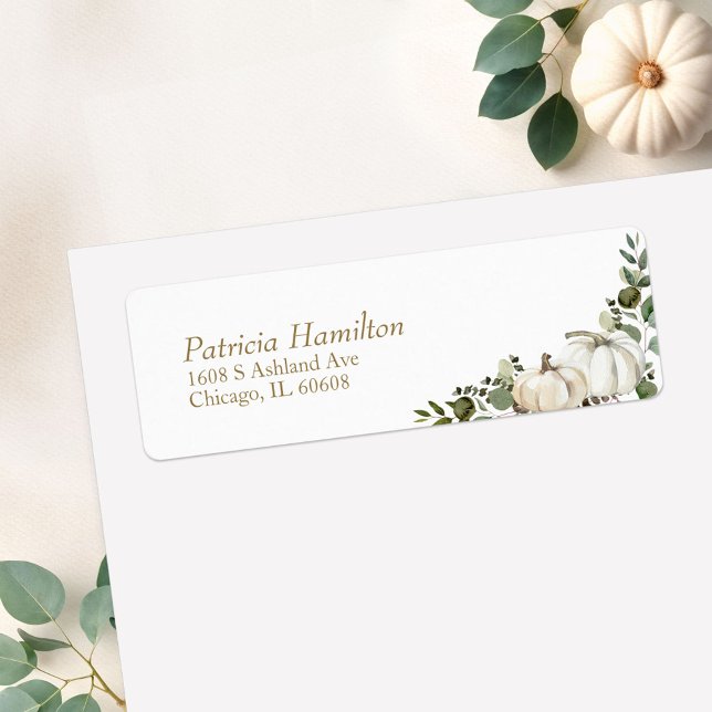 Elegant White Pumpkin Greenery Fall Wedding (Creator Uploaded)