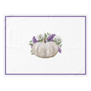 Elegant White Pumpkin Table Cloth