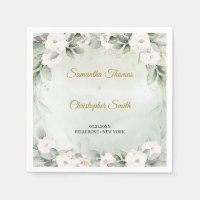 Elegant White Roses Floral Garden greenery wedding