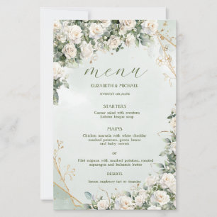 Elegant White Rosese Wedding