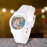 elegant white script family photo<br><div class="desc">elegant white script family photo Watch</div>