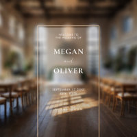 Elegant White Simple Wedding Welcome