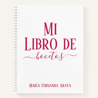 Elegant White Sketching Book Gifts to Her