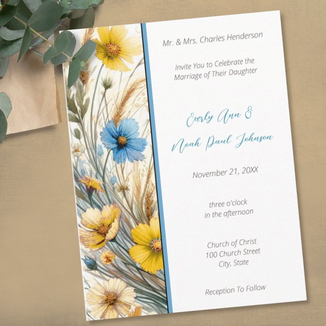 Elegant White SnowDrop Wedding Invitation (Creator Uploaded)