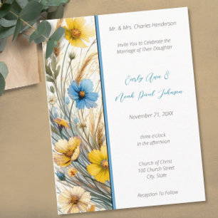 Elegant White SnowDrop Wedding Invitation Postcard