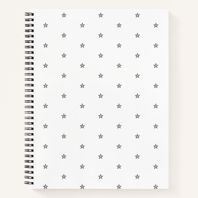 Elegant white Spiral Notebook (Front)