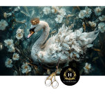 Elegant White Swan with Golden Crown Decoupage  Tissue Paper<br><div class="desc">Add timeless beauty to your creative projects with this Elegant White Swan with Golden Crown Decoupage Paper. Featuring a stunning white swan adorned with an intricate golden crown, surrounded by delicate florals, this tissue paper is perfect for decoupage, gift wrapping, and romantic crafts. Ideal for weddings, vintage-inspired projects, or elegant...</div>