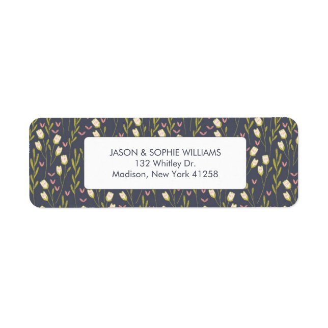 Elegant White Tulip Floral (Front)