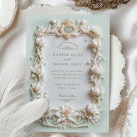 Elegant White Tulips with Faux Gold