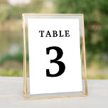 Elegant White Wedding Table Number<br><div class="desc">Elegant white wedding table numbers. Personalise the number and add as many tables as you need. For more matching products please be sure to check our collections.</div>