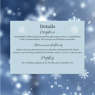 Elegant White Winter Fantasy Dragon Roses Wedding Enclosure Card
