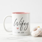 Elegant Wifey Modern Typography Wife Mrs Hers Chic