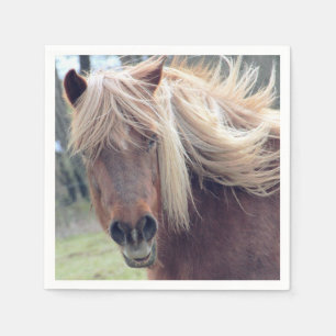 Elegant Wild Horse Paper Napkin