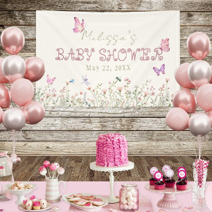 Elegant Wildflower Baby Shower Banner