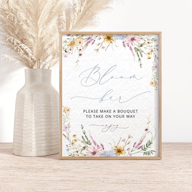 Elegant Wildflower Bloom | Flower Bar Poster (Creator Uploaded)