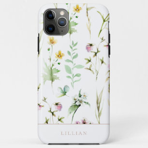 Elegant Wildflower Botanical Pattern Case-Mate iPhone Case