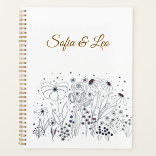 Elegant Wildflower Botanical Wedding Planner