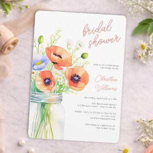 Elegant Wildflower Bridal Shower Invitation 🌸