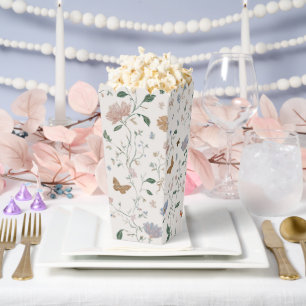 Elegant Wildflower & Butterfly Toile-De-Jouy Favour Box
