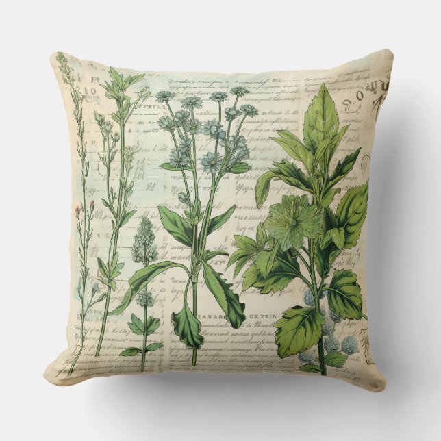 Elegant Wildflower Cushion (Front)