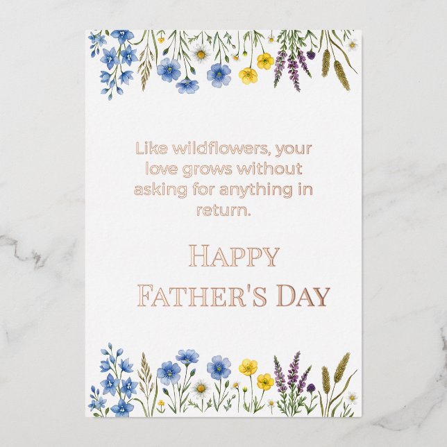 Elegant Wildflower Father's Day Dad (Front)