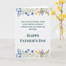 Elegant Wildflower Father's Day Dad