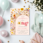 Elegant Wildflower First Birthday Invitation<br><div class="desc">The Birthday Party Invitation is a delightful celebration of nature's beauty and a little girl's first milestone. This invitation features a charming array of pressed wildflowers creating a whimsical and enchanting design. The soft pastel colours and intricate floral patterns set a serene and elegant tone, perfectly capturing the essence of...</div>