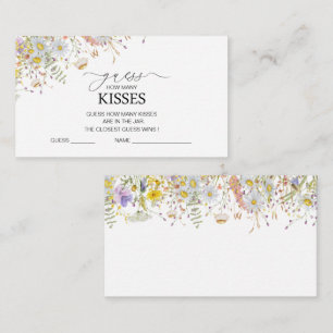 Elegant Wildflower Floral Bridal Shower Enclosure Card