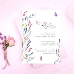 Elegant Wildflower Floral Enclosure Card