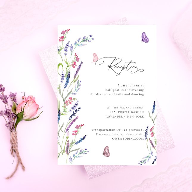 Elegant Wildflower Floral Enclosure Card (Creator Uploaded)
