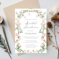 Elegant Wildflower Garden Bridal Luncheon