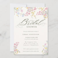 Elegant Wildflower Garden Bridal Shower