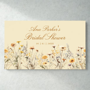 Elegant Wildflower Love Is In Bloom Bridal Shower Poster