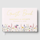 Elegant Wildflower Meadow Blush Pink Photo Wedding