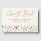 Elegant Wildflower Meadow Cream Photo Wedding