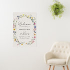 Elegant Wildflower Meadow Cream Wedding Welcome