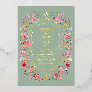 Elegant Wildflower Meadow Spring Garden Wedding