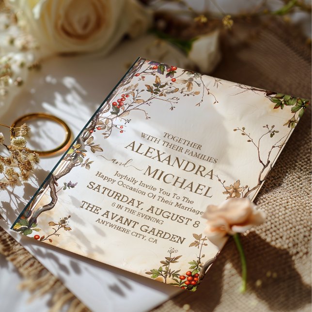 Elegant Wildflower Meadow Wedding Invitation (Creator Uploaded)