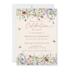 Elegant Wildflower Memorial Celebration of Life