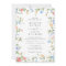 Elegant Wildflower Photo QR Code RSVP Wedding