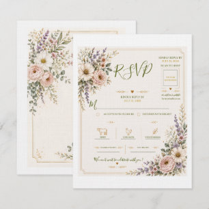 Elegant Wildflower Response Card