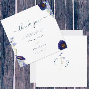 Elegant Wildflower Thank You Card