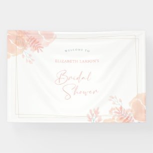 Elegant Wildflower Watercolor Bridal Shower Banner