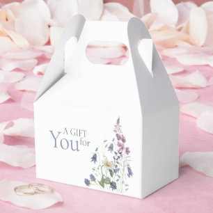 Elegant Wildflower Watercolor Floral 35th Birthday Favour Box
