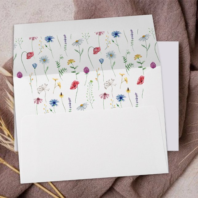 Elegant Wildflower Wedding Envelope (Creator Uploaded)