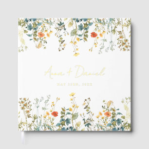 Elegant Wildflower Wedding Guest Book